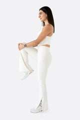 Ivory Set Leggings & Corset - Avenue Athletica