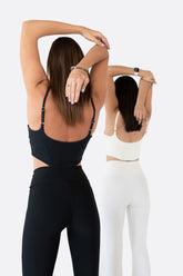 Black Set Leggings & Corset Top - Avenue Athletica