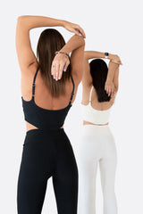 Black Set Leggings & Corset Top - Avenue Athletica