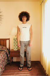 RIB TANK TOP WITH PATCH