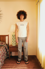 RIB TANK TOP WITH PATCH