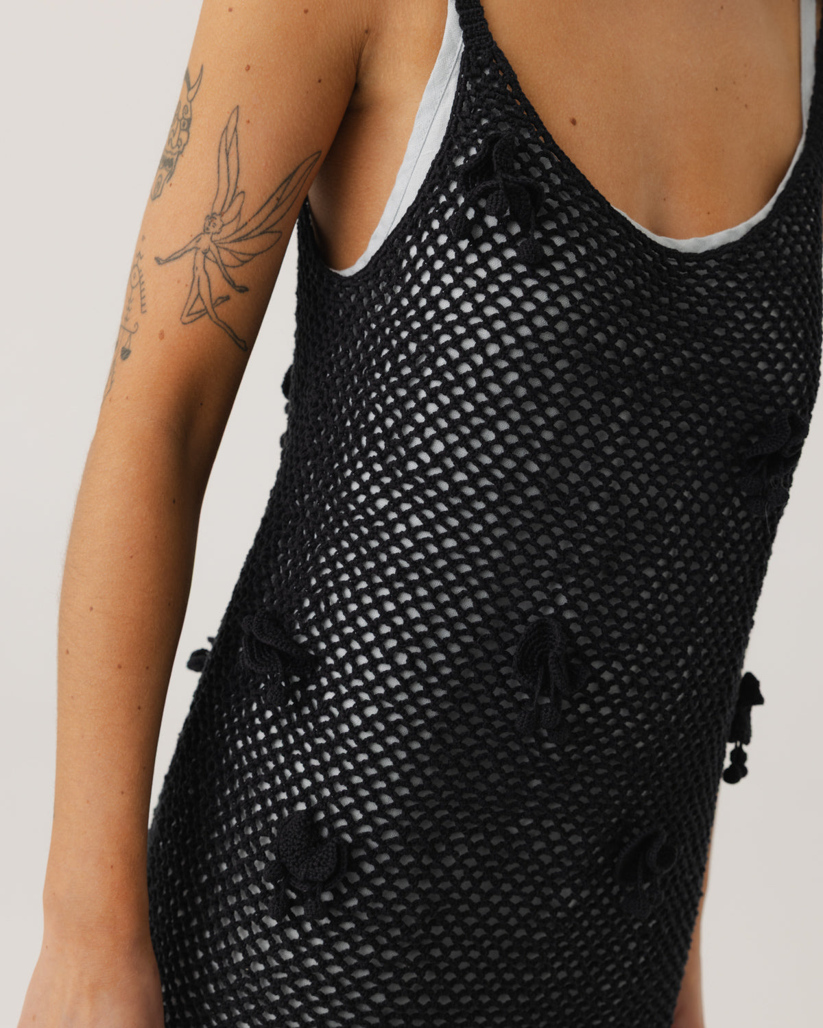 Aguonos: Dew Linen & Cotton Crochet Dress Set