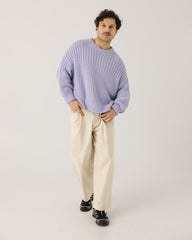 Delčia: Lilac Cotton Sweater