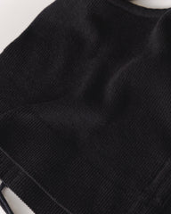 Drebulė: Black Cotton Crop Top