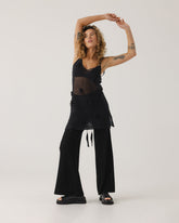 Aguonos: Black Cotton Dress