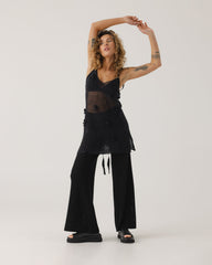 Aguonos: Black Cotton Dress