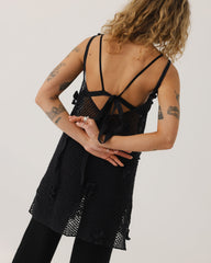 Aguonos: Black Cotton Dress