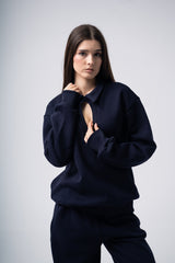 Eclips Pants Set in Dark Blue