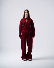 Eclips Pants Set in Burgundy
