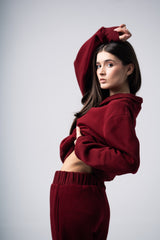 Eclips Pants Set in Burgundy