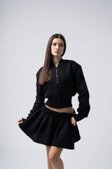 Inej Skirt Set in Black