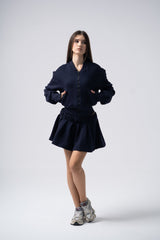 Inej Skirt Set in Dark Blue