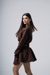 Inej Skirt Set in Brown