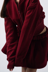 Inej Skirt Set in Burgundy