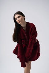 Inej Skirt Set in Burgundy