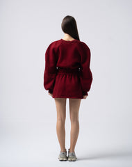 Mins Dress in Burgundy