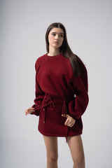 Mins Dress in Burgundy