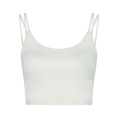 Dahlia Crop Top Natural White