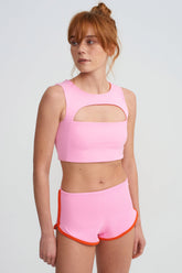 CUT OUT BRA TOP - CANDY PINK - LTD EDITION