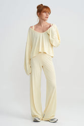 STUDIO LONGSLEEVE TOP - BUTTER YELLOW