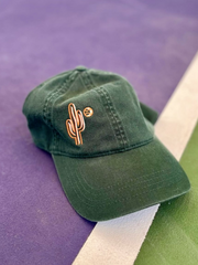 Embroidered Art on Cotton Dad Hat