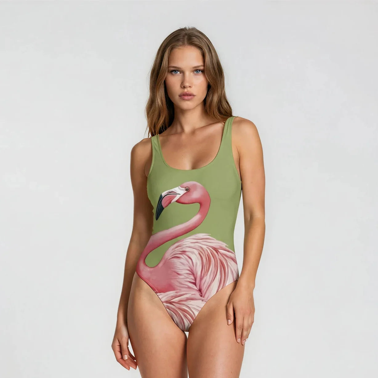 Flamingo One Piece Swimsuit