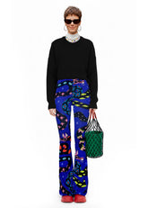 DRAGON DREAMS FLARED PANTS - BAMBOO