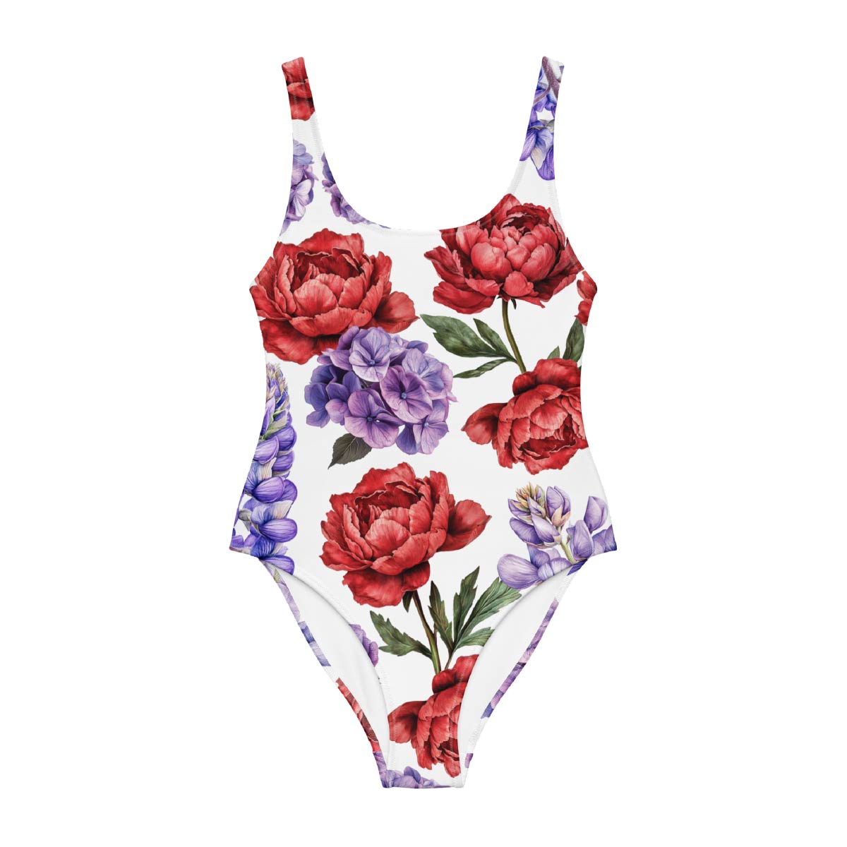 Floral One Piece Swimsuit - Bouquet Bouquet