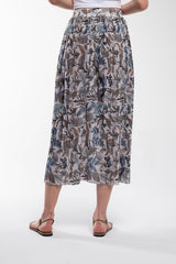Floral Spring Pleated Skirt