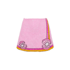 Monty Co-Ord Hand Embroidered Bead Skirt - Pink