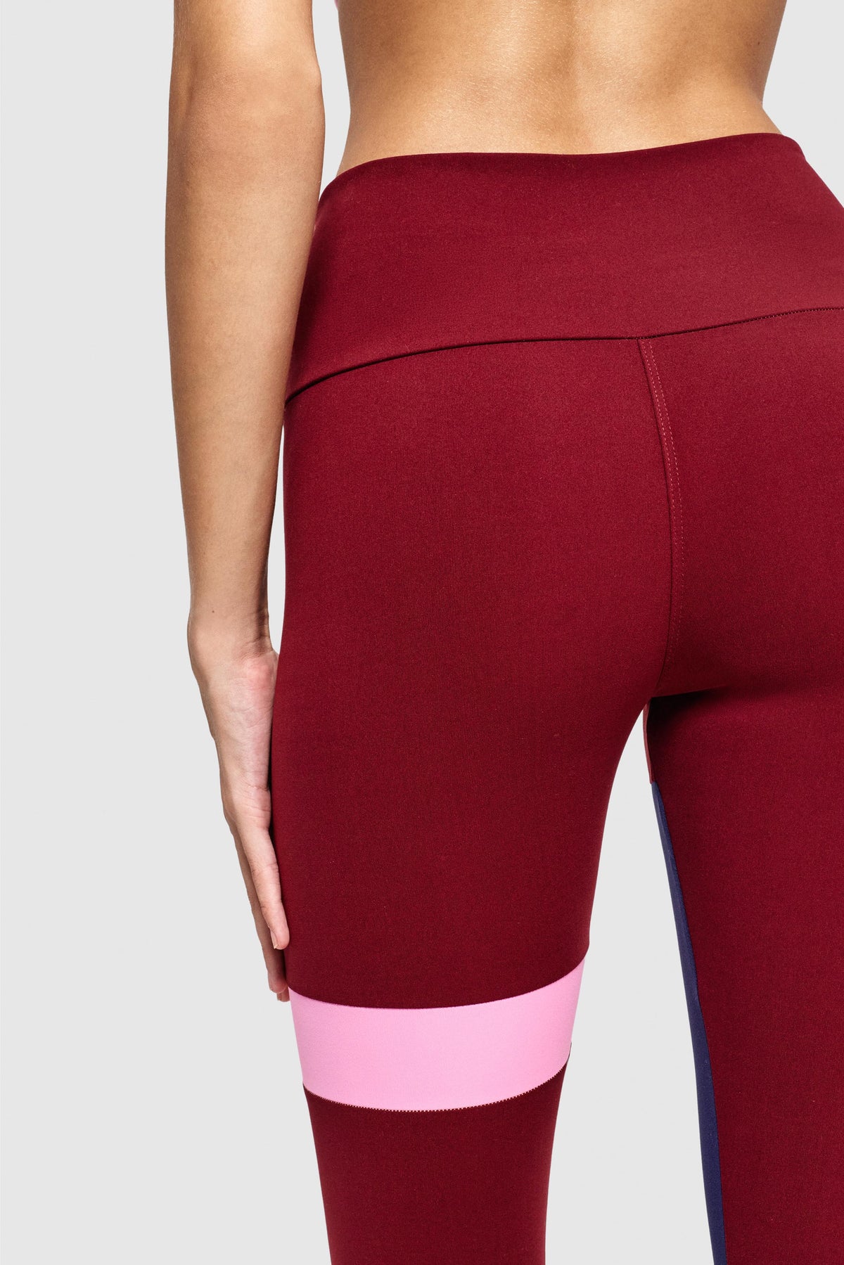 GARTER LEGGINGS - MERLOT