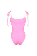 Mirrored Sea One Piece Swimsuit - Pink