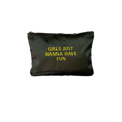 Girls Just Wanna Have Fun Velvet Pouch