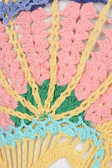 Pearl Halter Crochet Maxi Dress Multi Coloured