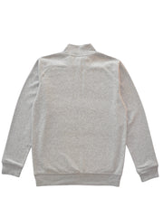 BY11 Half Zip Embroidered Logo Sweatshirt Grey - Avenue Athletica