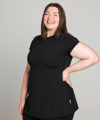 Capped Sleeve Compression Top