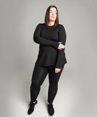 Cuffed Sleeve Compression Top