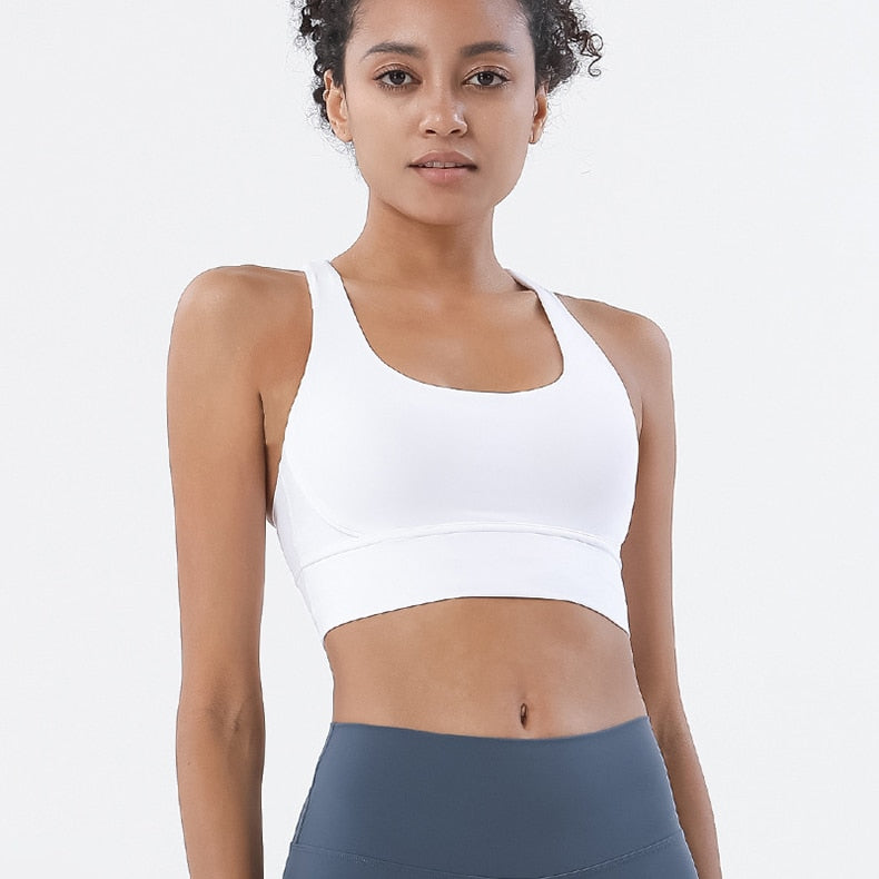 White Sports Bra