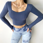 Crop Top Navy Blue