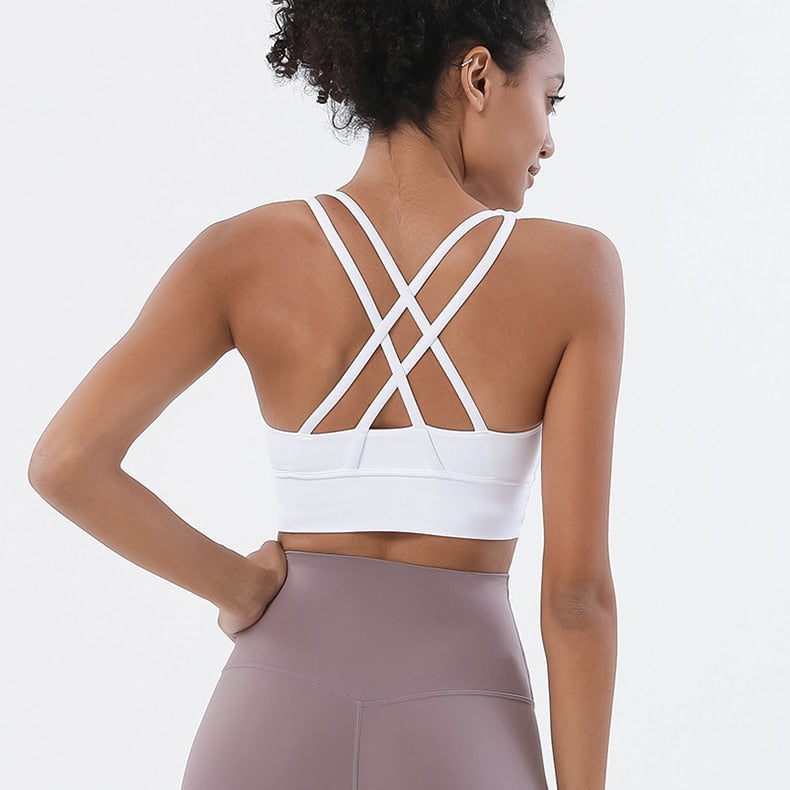 White Sports Bra