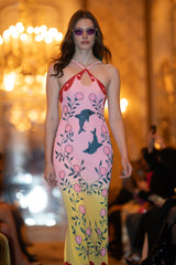 Dolphin Hand Beaded Maxi Dress