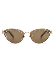 Oceanus X SOJOS Darling Sunglasses Brown