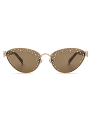 Oceanus X SOJOS Darling Sunglasses Brown