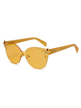 Oceanus X SOJOS Glowheart Sunglasses Yellow