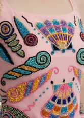 Marine Mosaic Maxi Dress