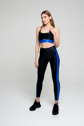 Nova Leggings Blue Stripe - Avenue Athletica