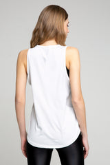 Luxx Tank Top With White Mesh - Avenue Athletica
