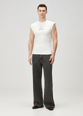 RIB TANK TOP WITH PATCH