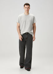 TSHIRT WITH EMBOSS PRINT