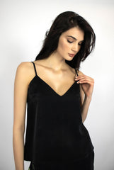 Silk Dreamscape Camisole Black